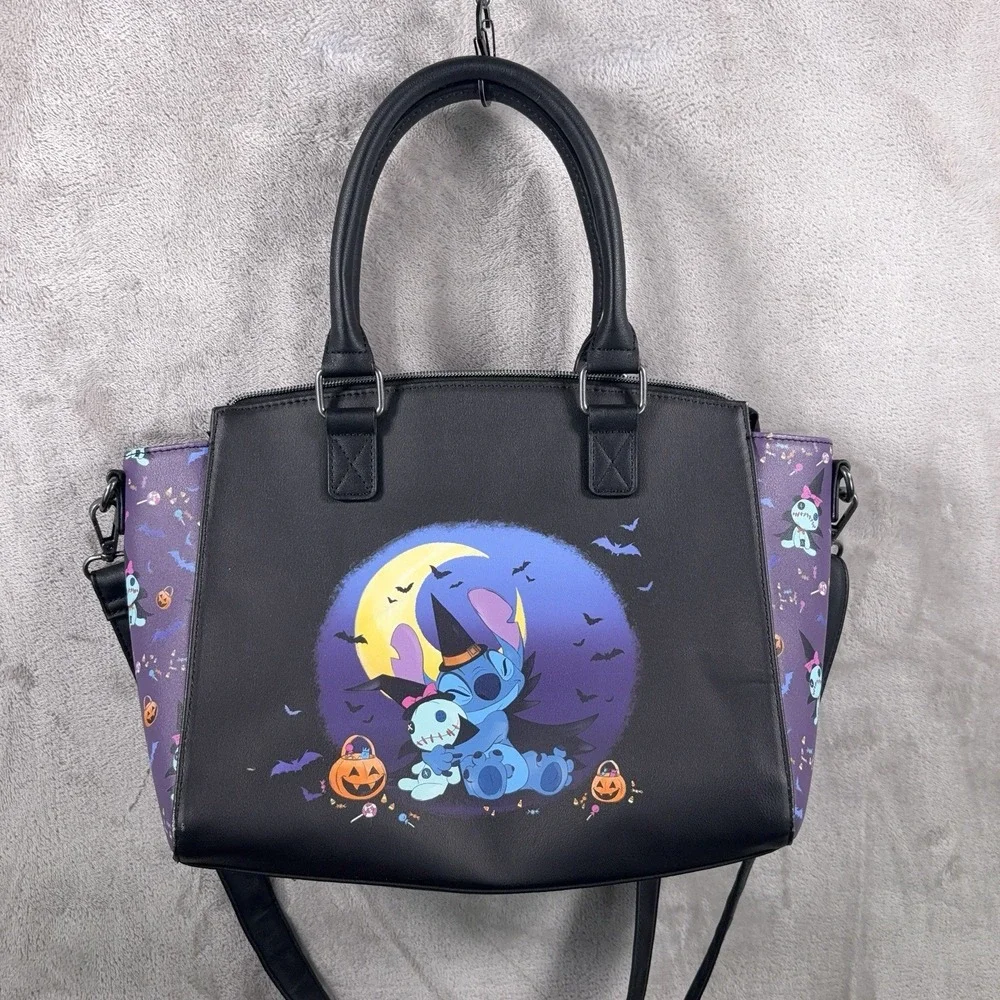 Loungefly Disney Lilo & Stitch Halloween Scrump & Stitch Satchel Bag Purse